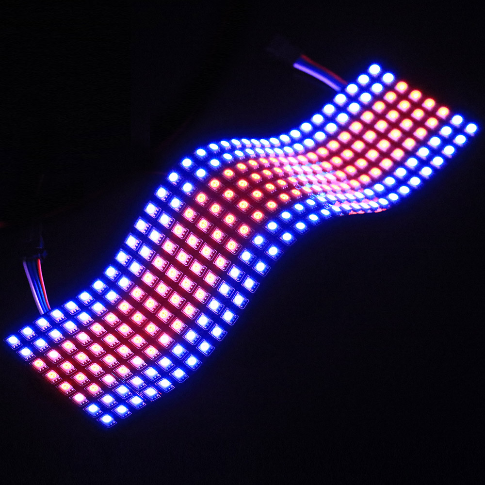 WS2815 RGB 32x8 LED Matrix Display Flexible LED Light Panels WS2815 RGB 32x8 LED Matrix Display Flexible LED Light Panels